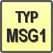 Piktogram - Typ: MSG1